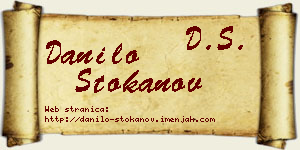 Danilo Stokanov vizit kartica